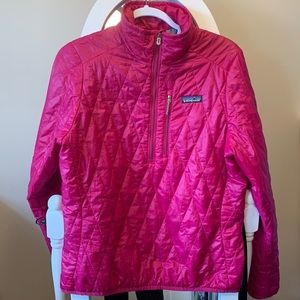 Patagonia fuchsia quarter zip